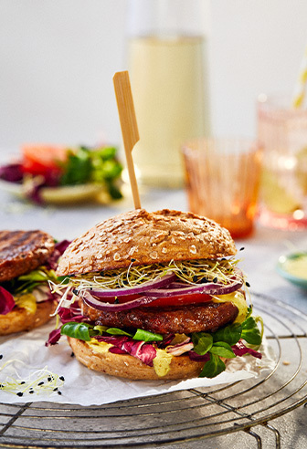 Fitness-Burger mit veganem Best Burger