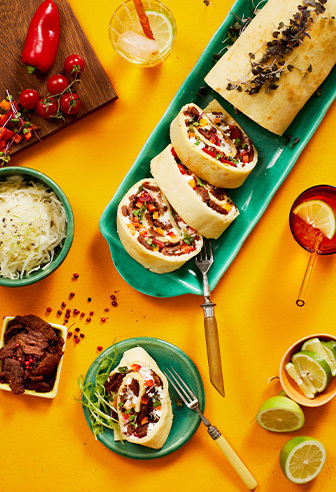 knackiger Gemüsewrap mit endori veganem Kebab