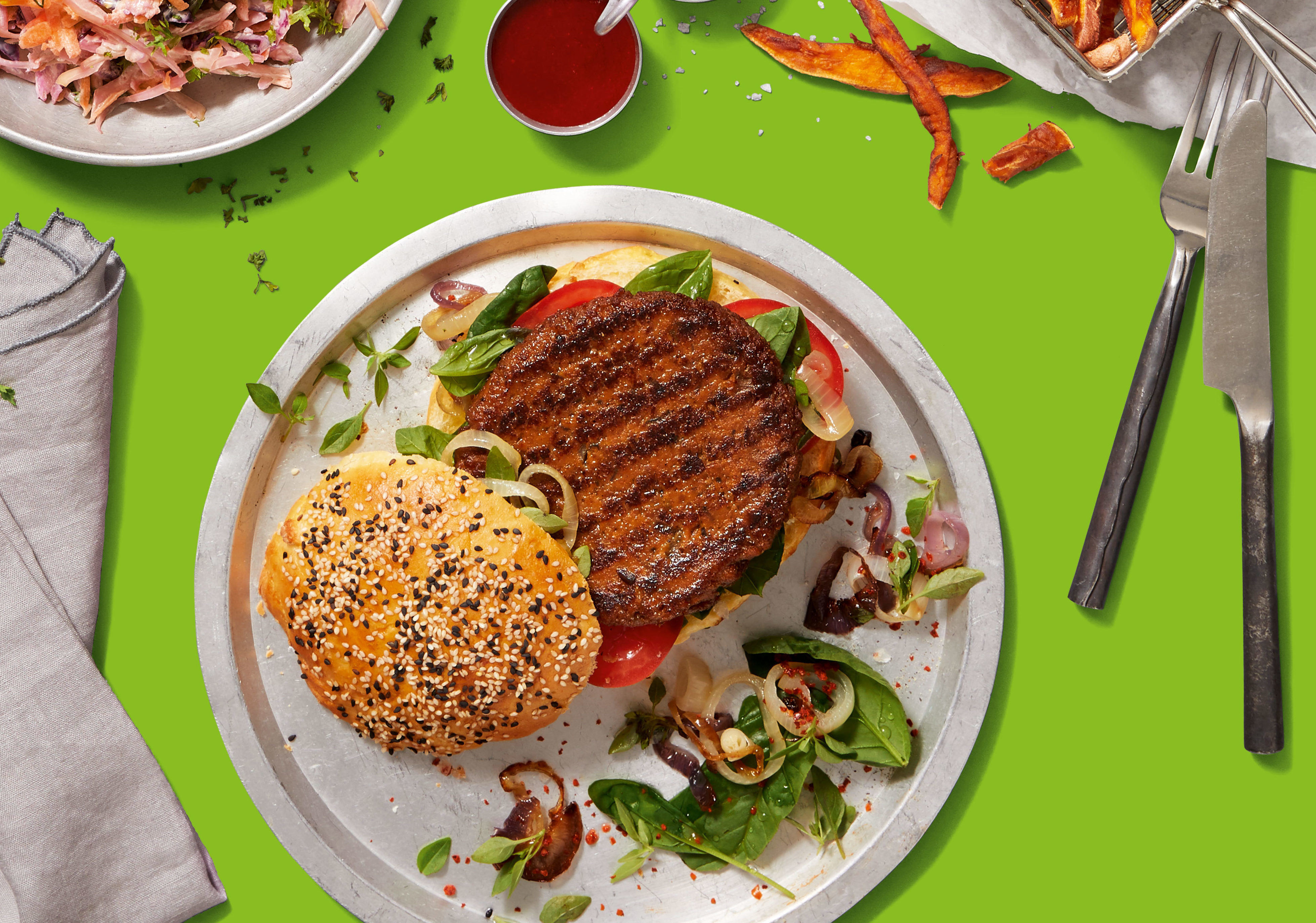 Serviervorschlag Burger